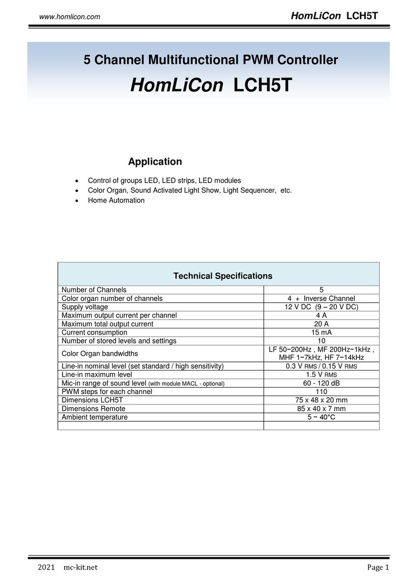 HomLiCon LCH5T User manual