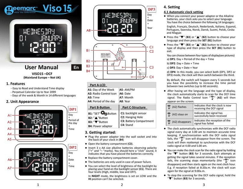 Geemarc VISO15-DCF user manual
