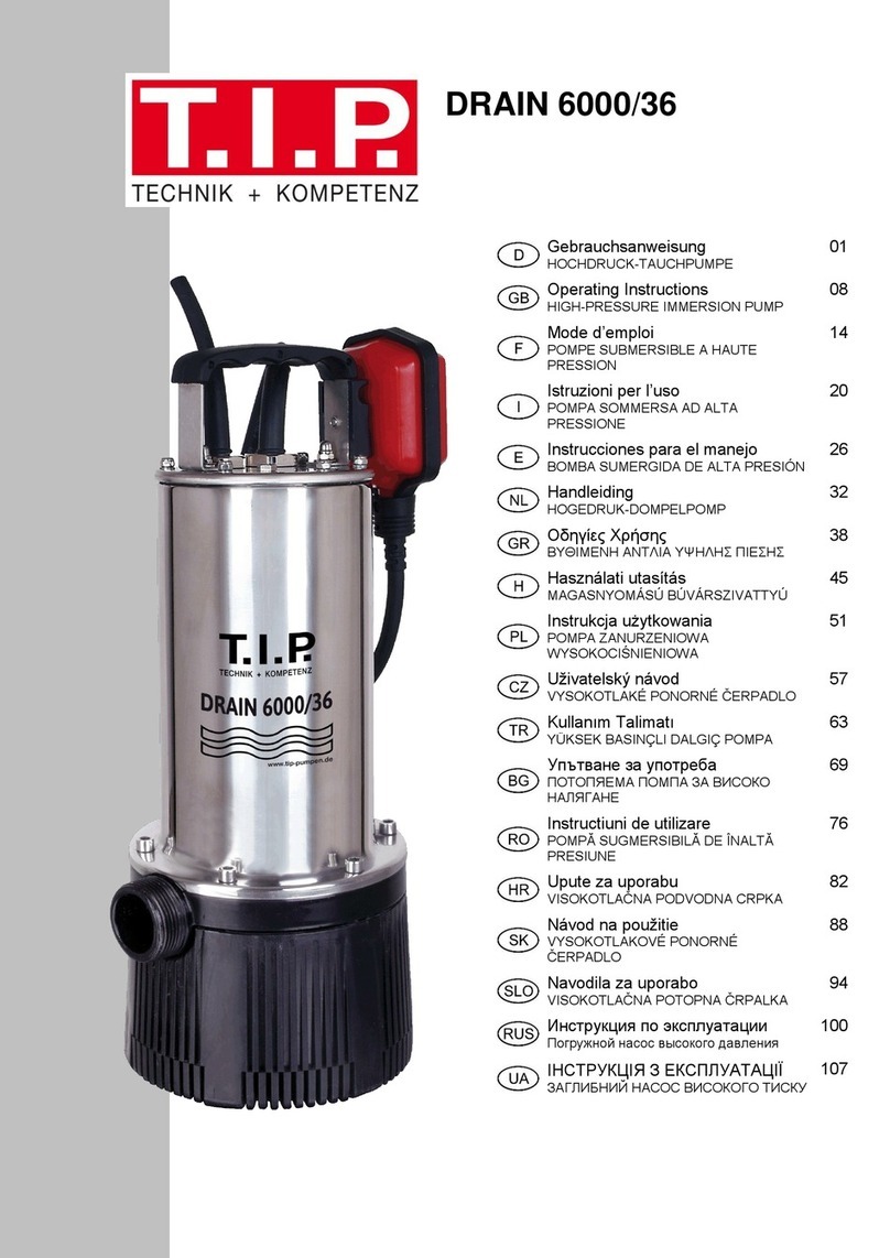 T.I.P. DRAIN 6000/36 User manual