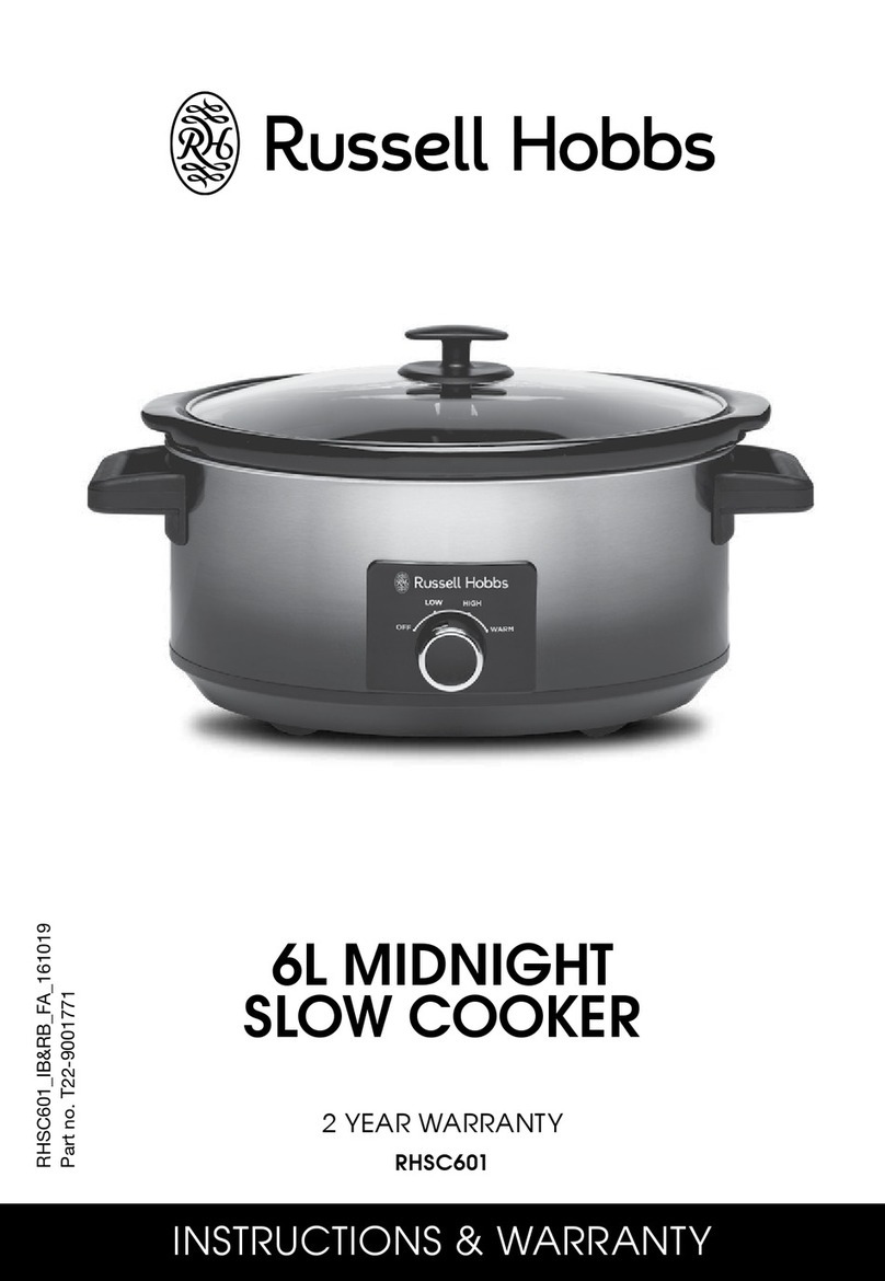Russell Hobbs RHSC601 User manual