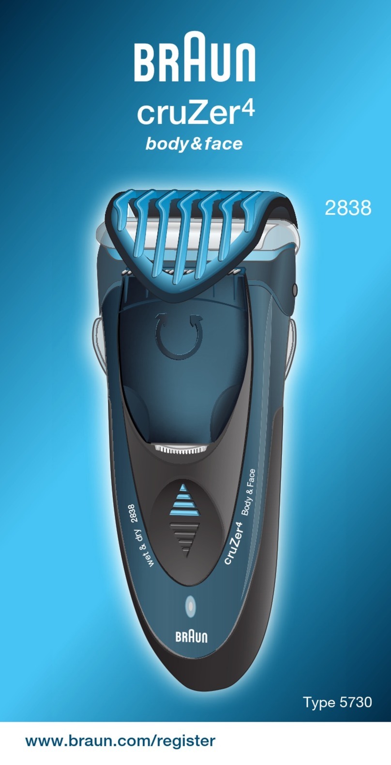 Braun cruZer4 body & face 2838 manual