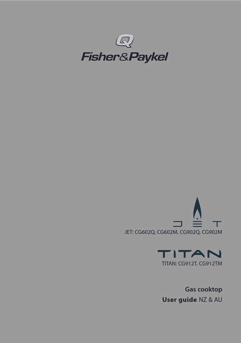 Fisher & Paykel JET CG602Q User manual Fisher & Paykel JET CG602Q User manual
