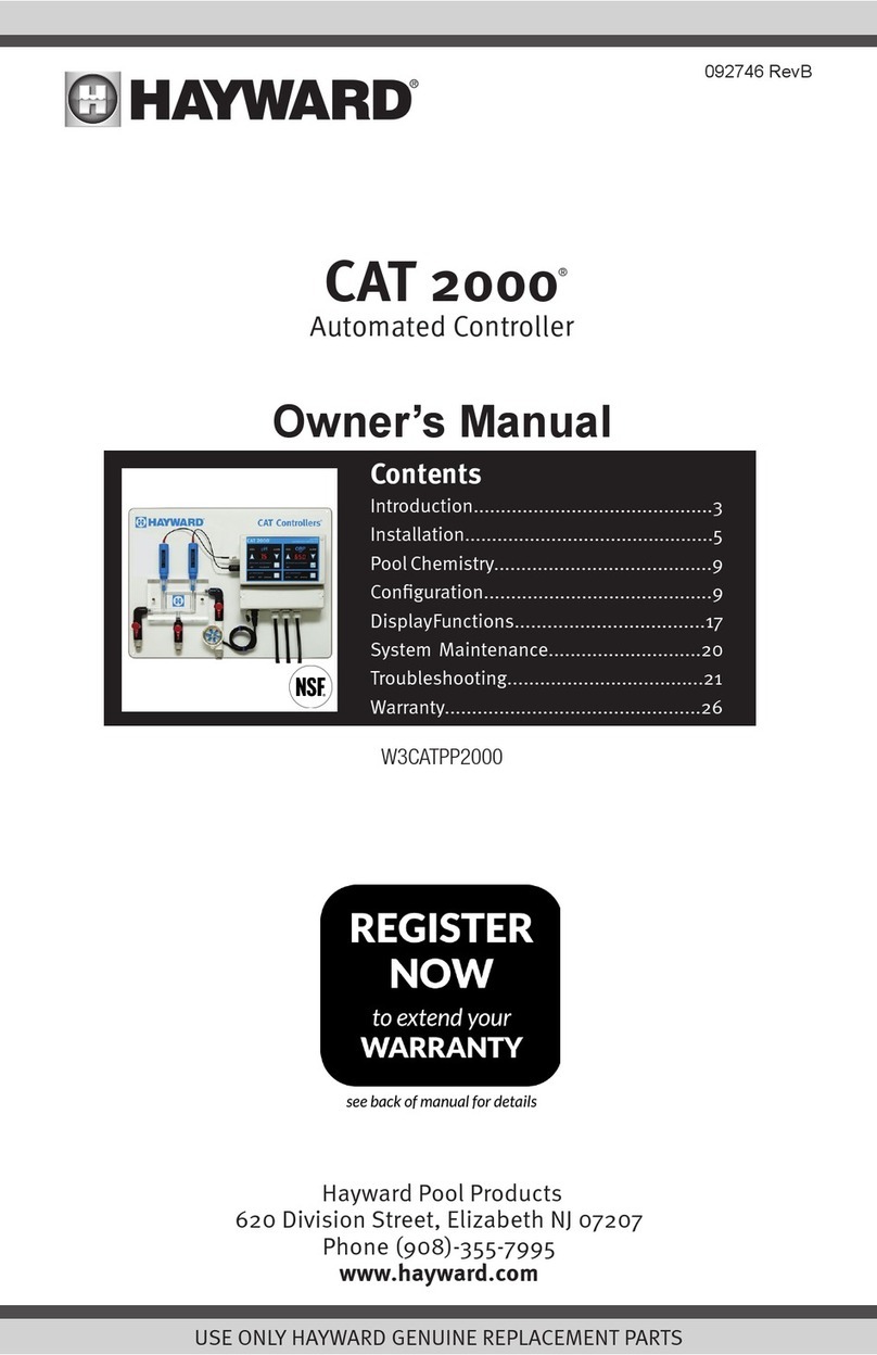 Hayward CAT 2000 W3CATPP2000 User manual