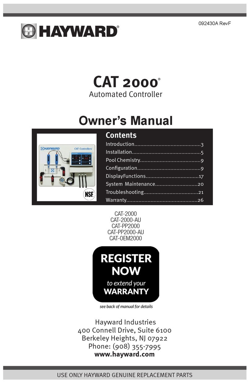 Hayward CAT-2000 User manual