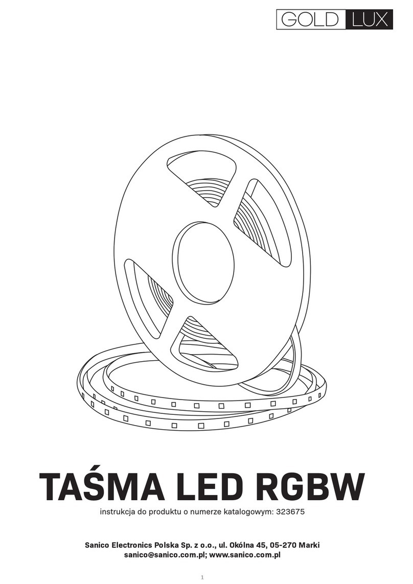 GOLDLUX TASMA LED RGBW manual