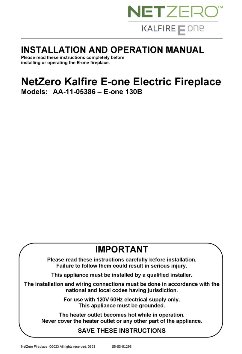 NetZero Kalfire E-one 130B User manual