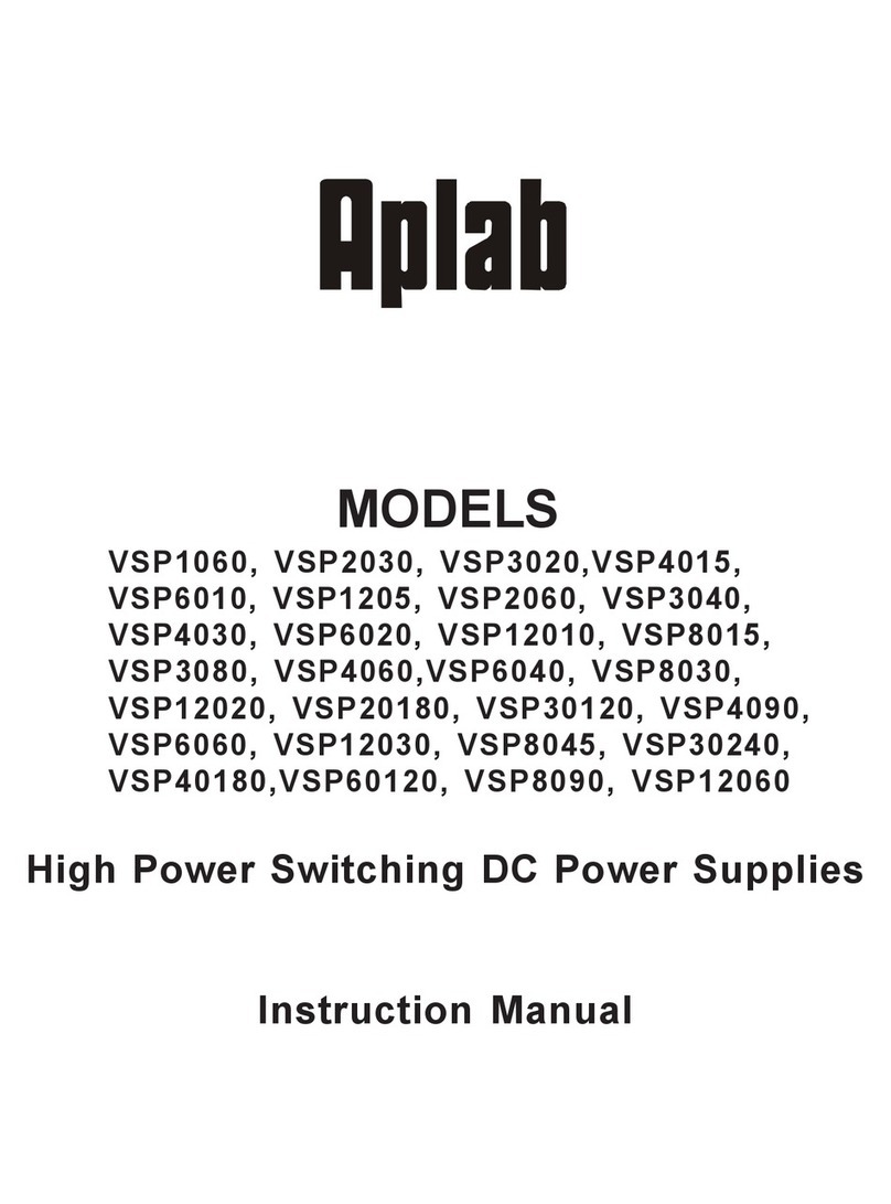 Aplab VSP1060 instruction manual