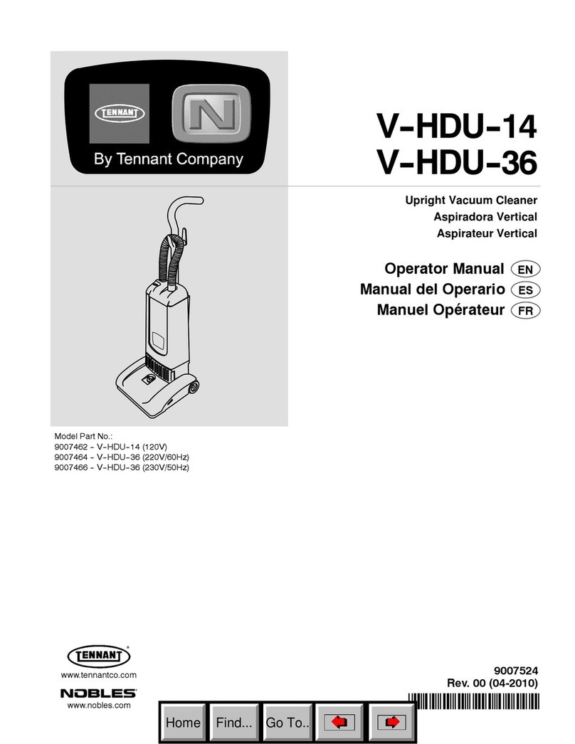 Tennant V- HDU- 14 Operator's manual