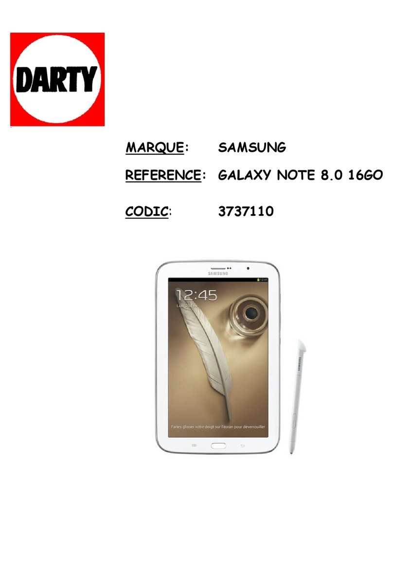 Samsung GALAXY NOTE 8.0 16GO User manual