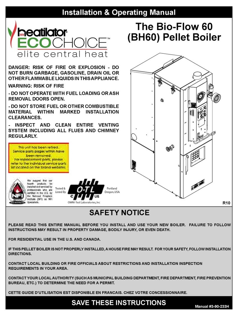 Heatilator ECOCHOICE Bio-Flow 60 Installation & operating manual