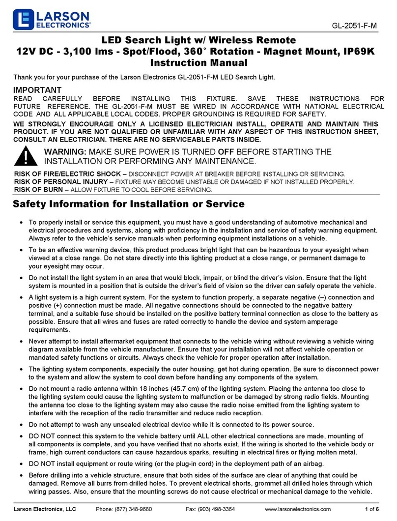 Larson Electronics GL-2051-F-M instruction manual