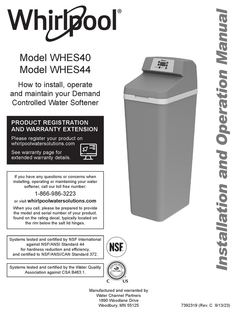 Whirlpool WHES44 Installation and operation manual