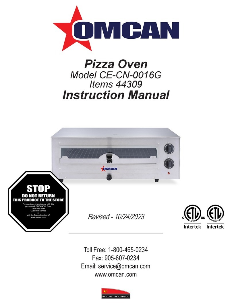 Omcan CE-CN-0016G instruction manual