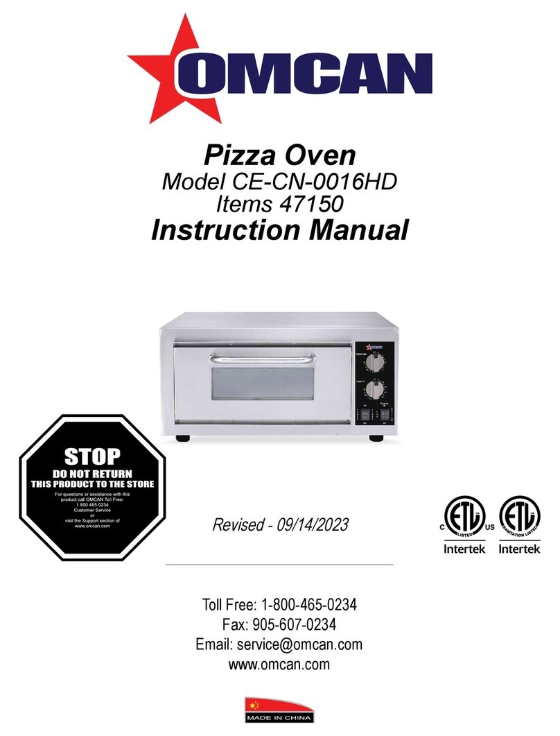 Omcan CE-CN-0016HD User manual