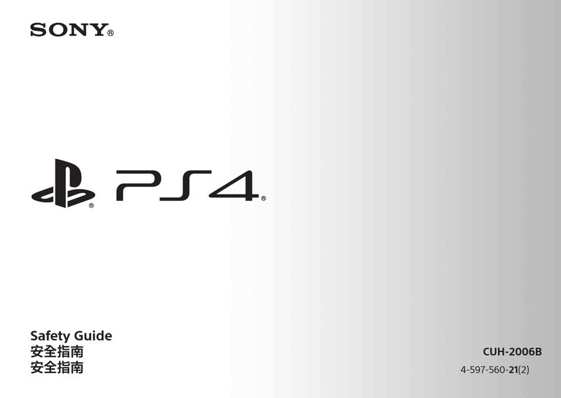 Sony CUH-2006B Installation and operating manual