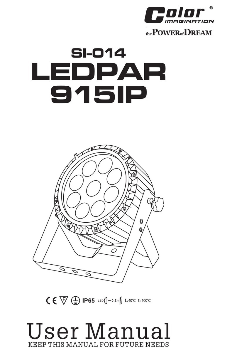 Color imagination LEDPAR 915IP User manual