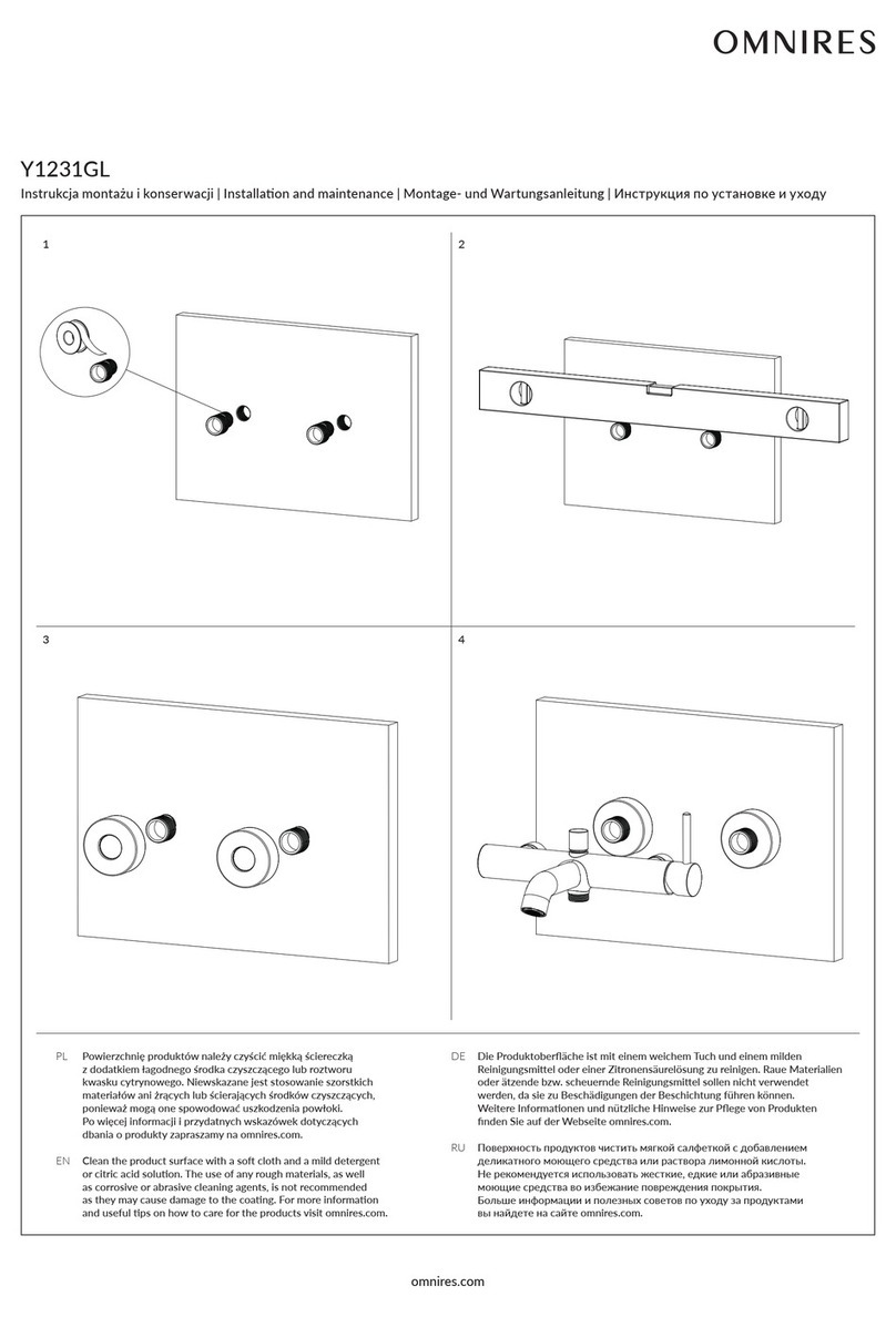 Omnires Y1231GL Instruction Manual
