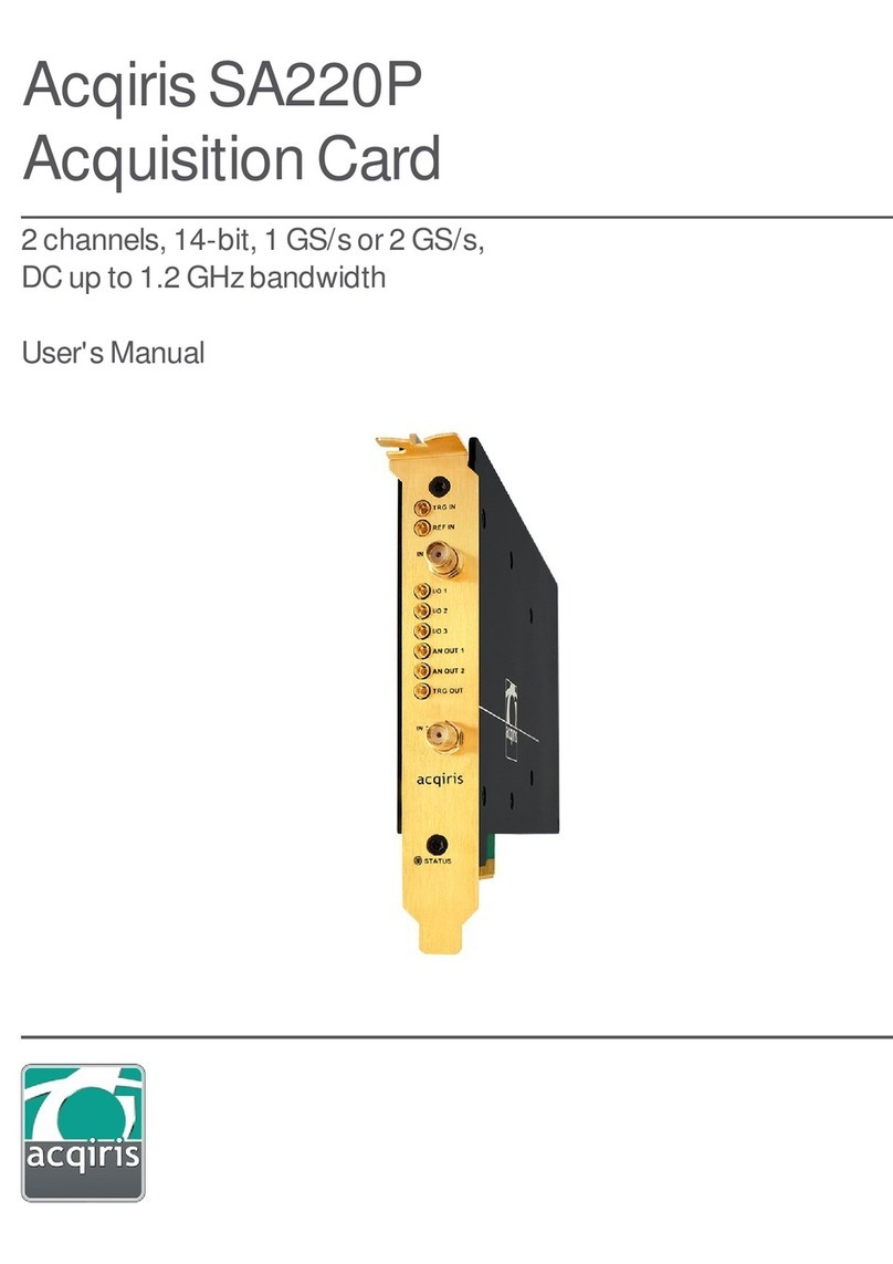 Acqiris SA220P user manual