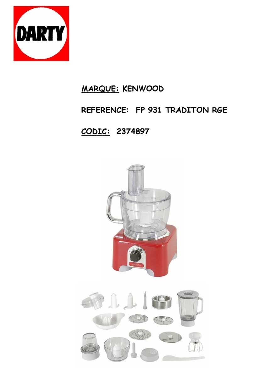 Kenwood multipro FP 931 User manual