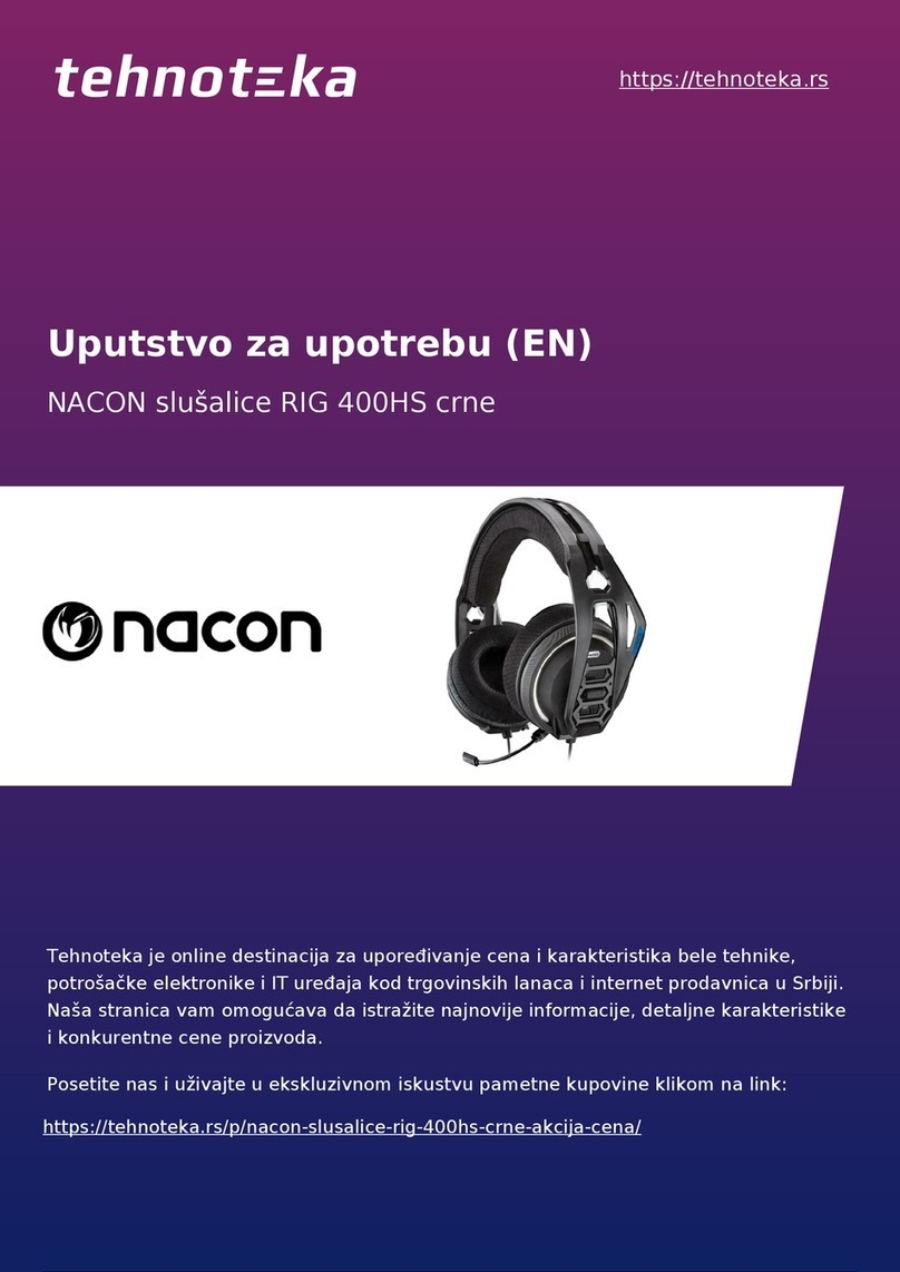 Nacon Rig 400 Series User manual
