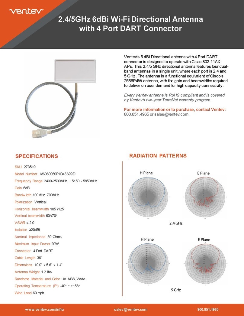 Ventev M6060060P1D43699D User manual