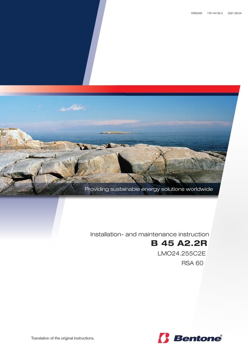 Bentone RSA 60 Technical specifications Bentone RSA 60 Technical specifications