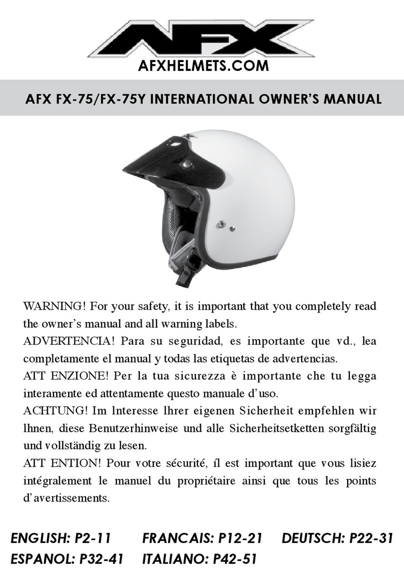 AFX FX-75 INTERNATIONAL User manual