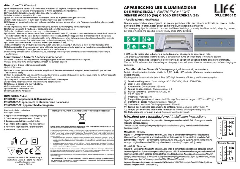 Life 39.LED0612 installation instructions