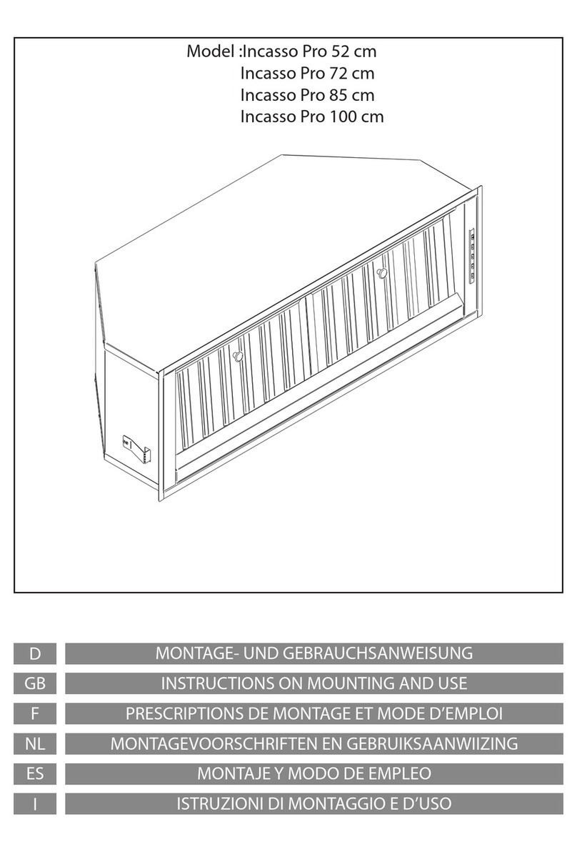 AIRFORCE Incasso Pro 52 Instruction on mounting and use