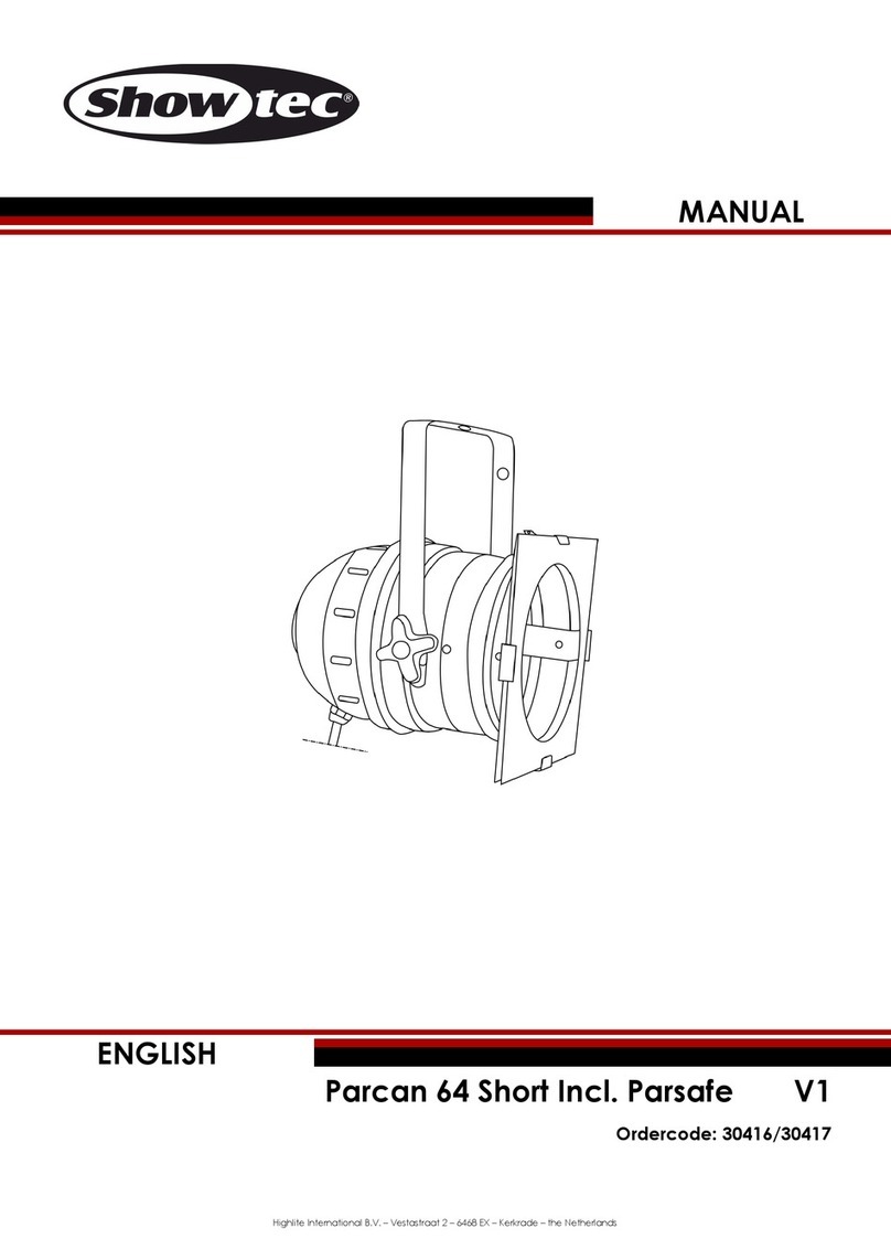 Show Tec Parcan 64 Short Incl. Parsafe User manual