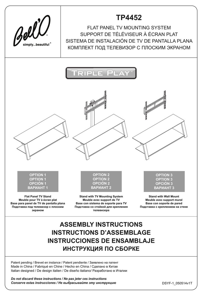 Bell'O Triple Play TP4452 Assembly instruction