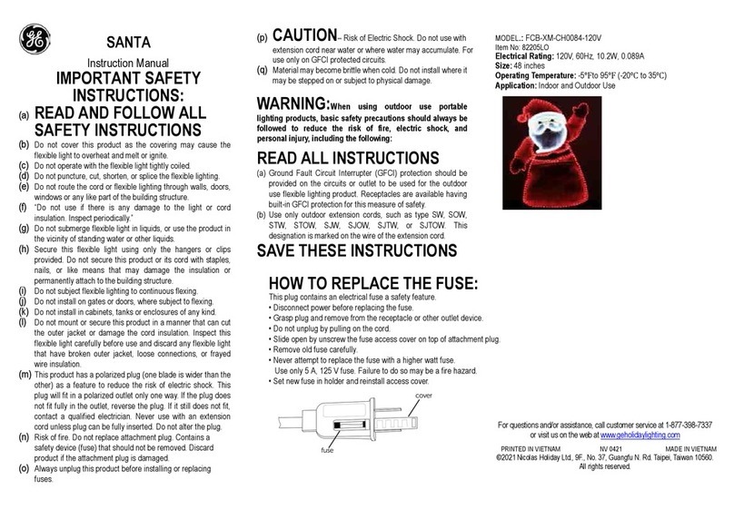 GE SANTA FCB-XM-CH0084-120V User manual