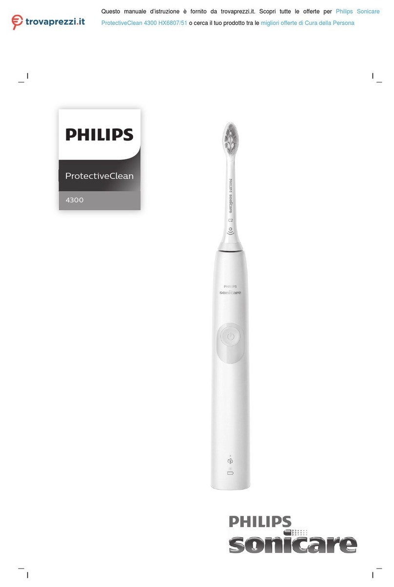 Philips Sonicare ProtectiveClean 4300 HX6807/51 User manual Philips Sonicare ProtectiveClean 4300 HX6807/51 User manual