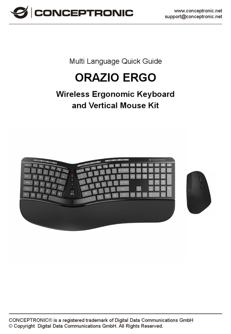 Conceptronic ORAZIO ERGO Multi Language Quick Guide