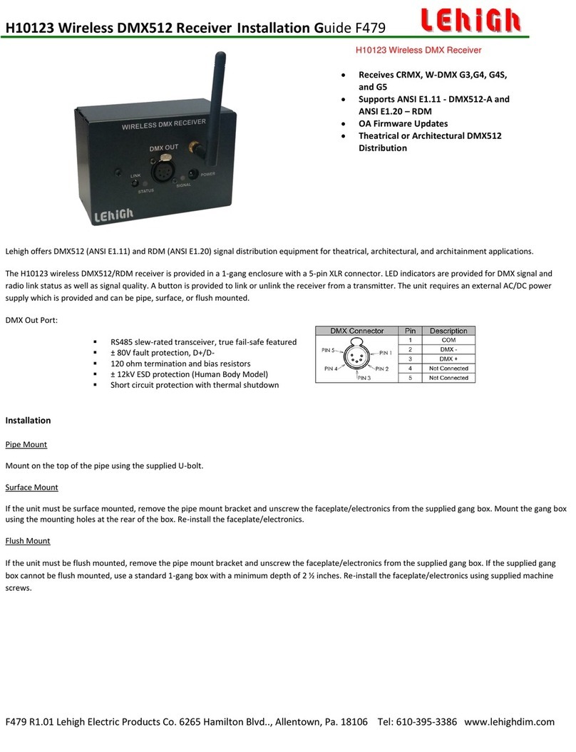 Lehigh H10123 User manual