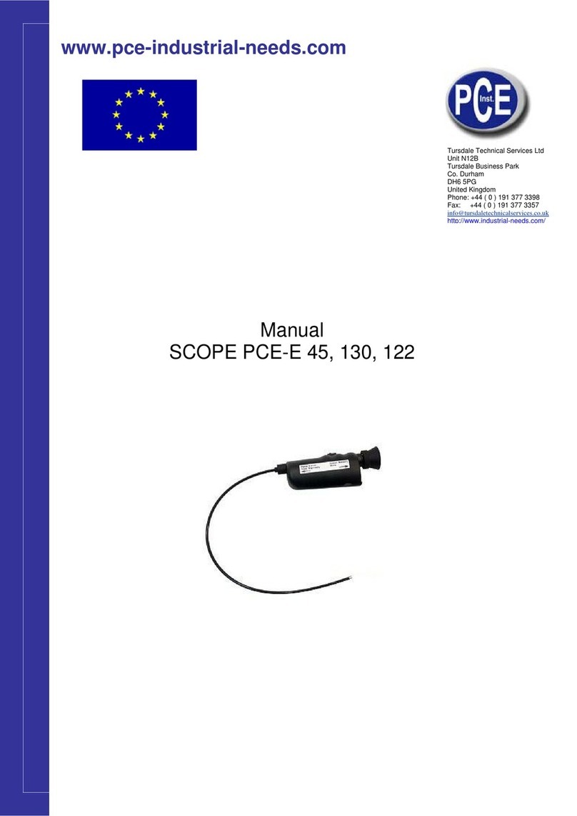 PCE Instruments SCOPE PCE-E 45 User manual PCE Instruments SCOPE PCE-E 45 User manual