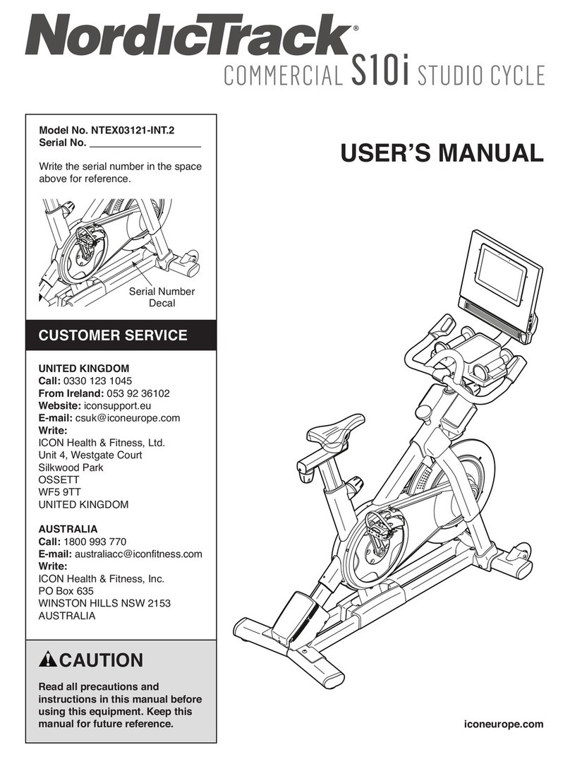 NordicTrack NTEX03121-INT.2 user manual