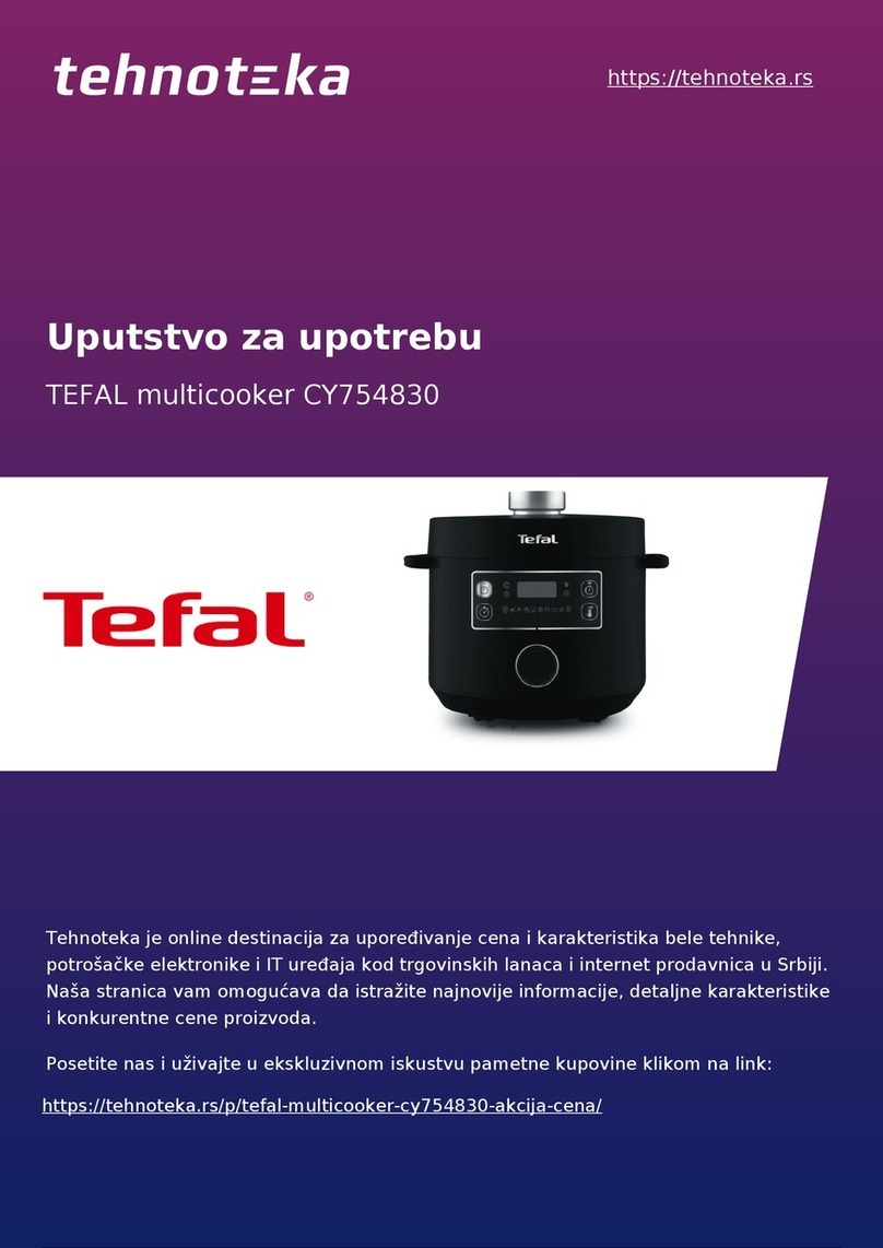 TEFAL Turbo Cuisine CY754830 manual