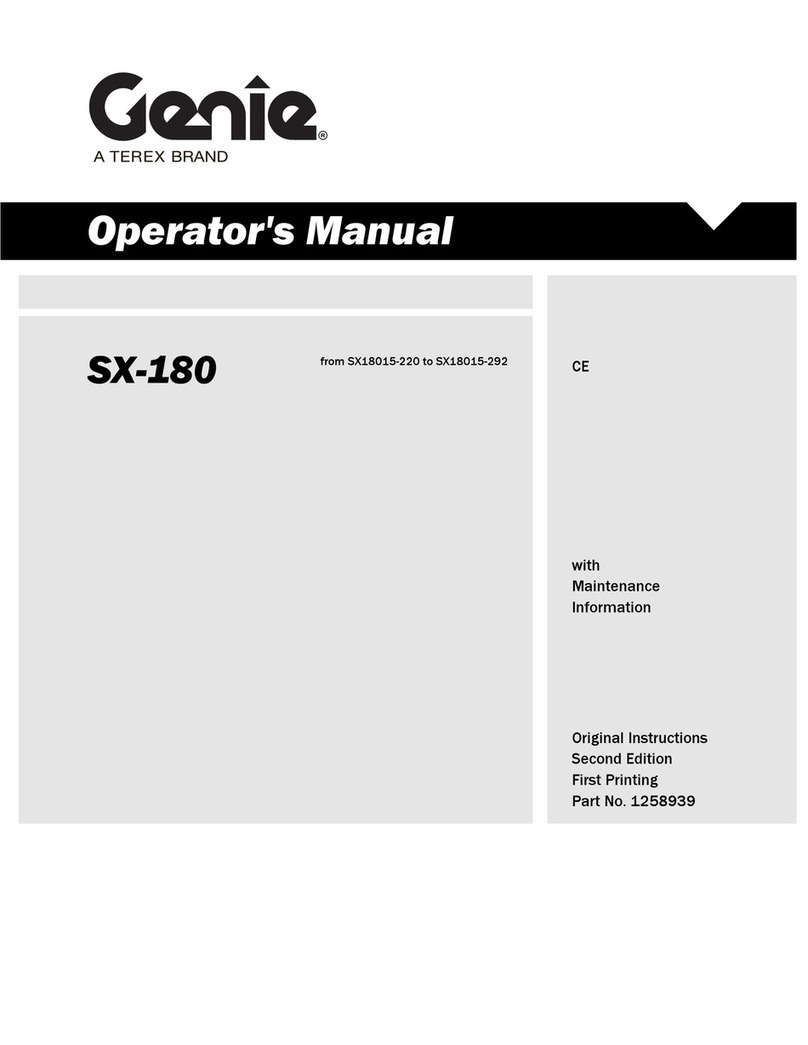Terex Genie SX-180 User manual Terex Genie SX-180 User manual