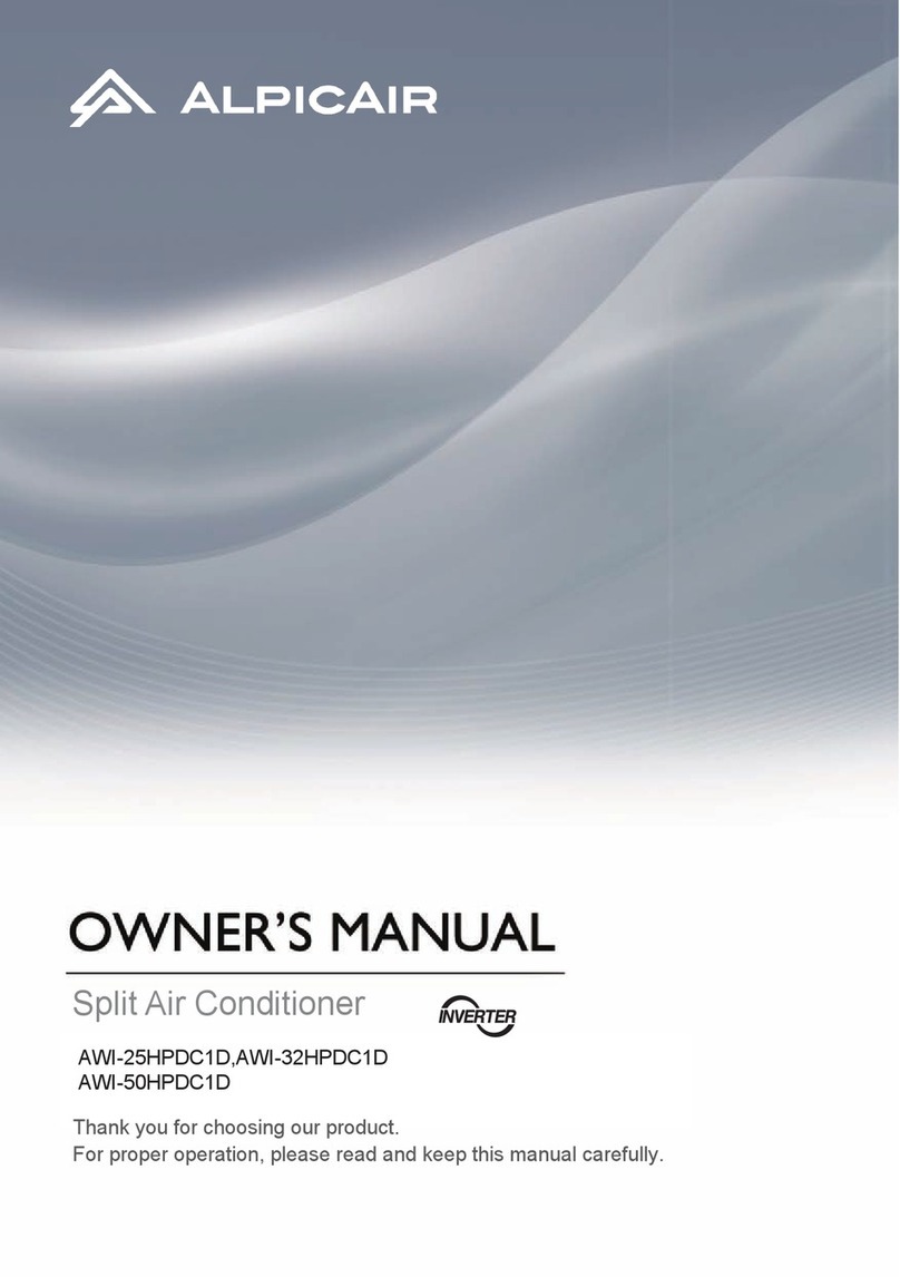 Alpic Air AWI-25HPDC1D User manual