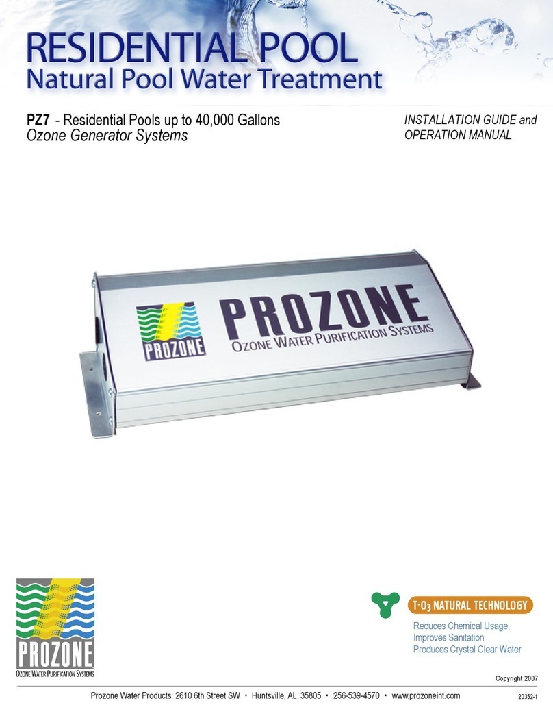 Prozone PZ7 Installation guide and operation manual