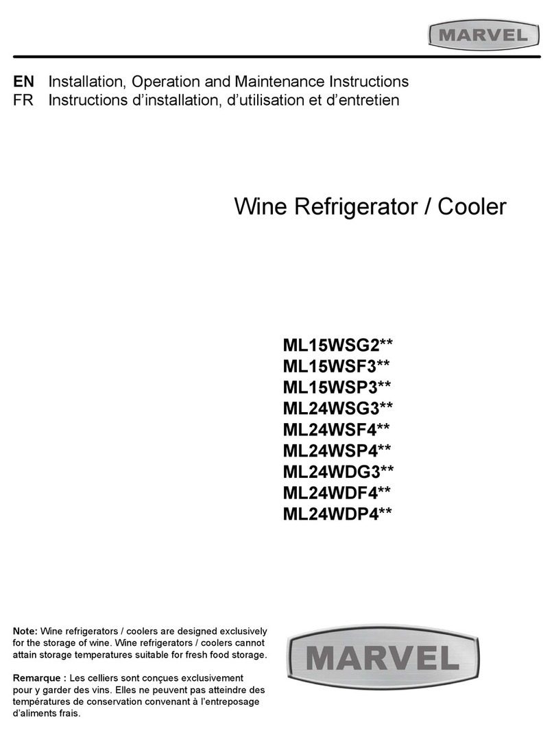 Marvel ML15WSG2 Series Installation, operation and maintenance instructions