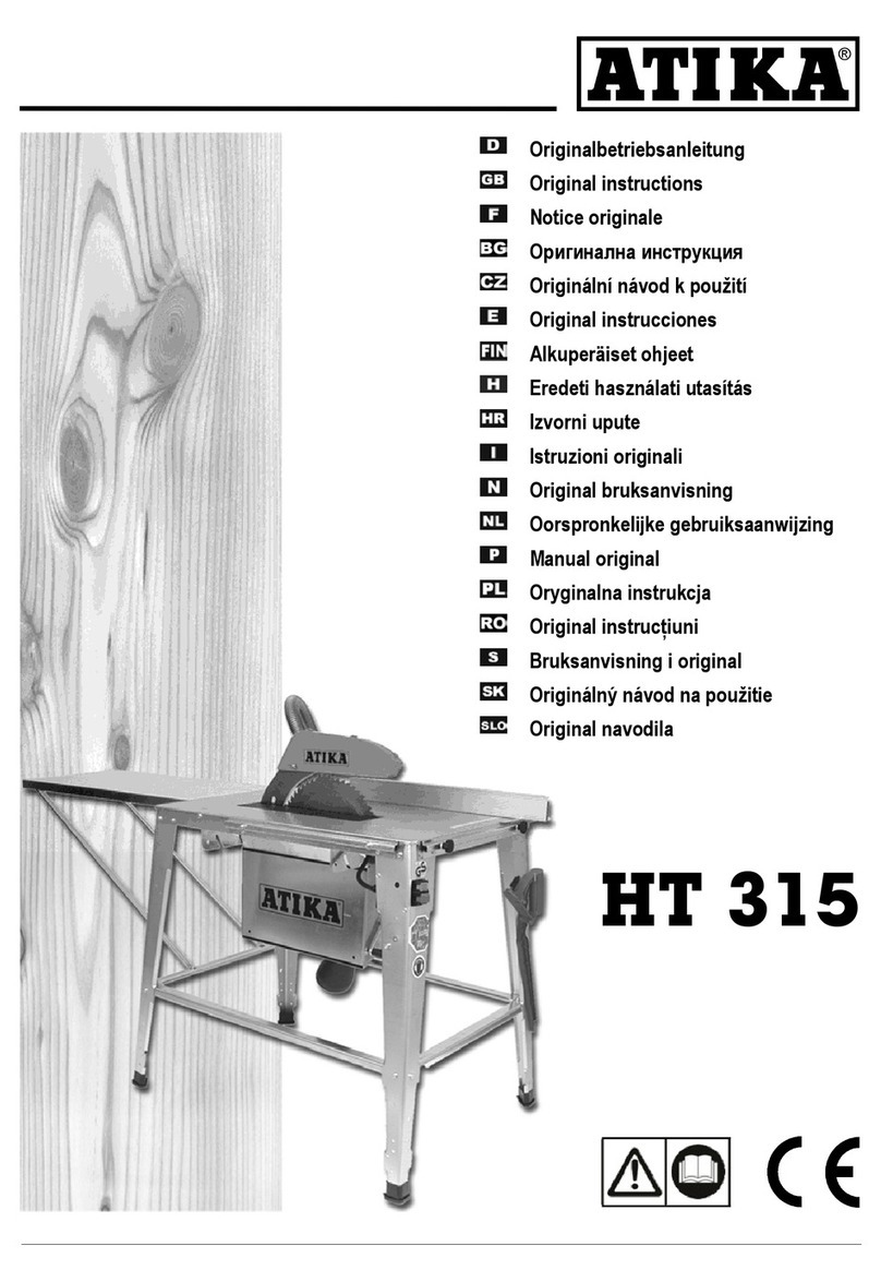 ATIKA HT 315 User manual