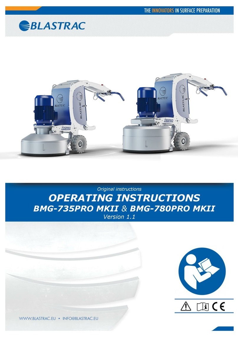 Blastrac BMG-735PRO MKII operating instructions