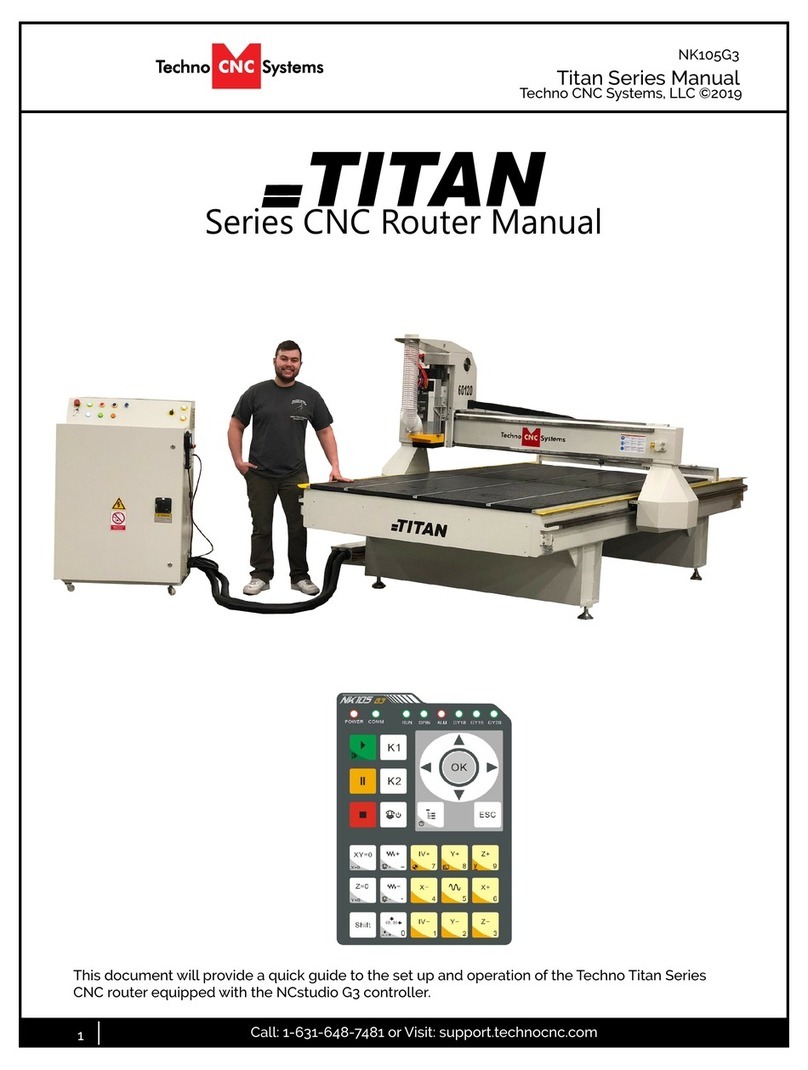 Techno CNC Systems Titan NK105G3 User manual