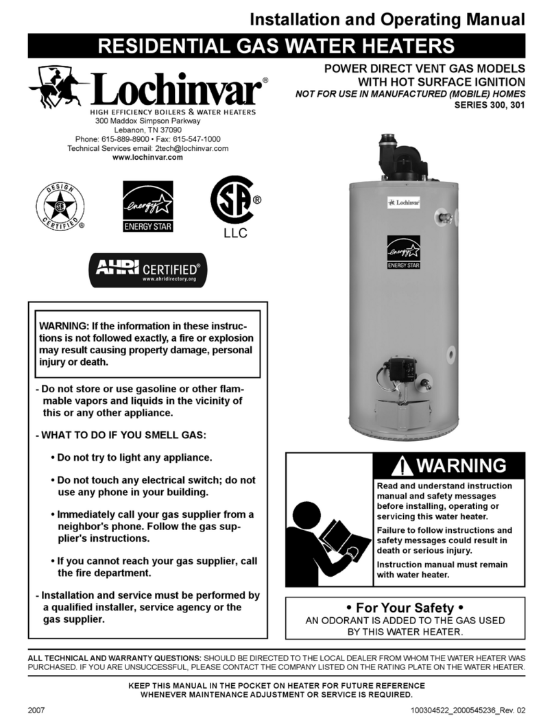 Lochinvar 300 User manual