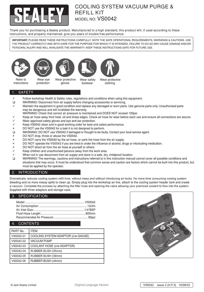 Sealey VS0042 User manual
