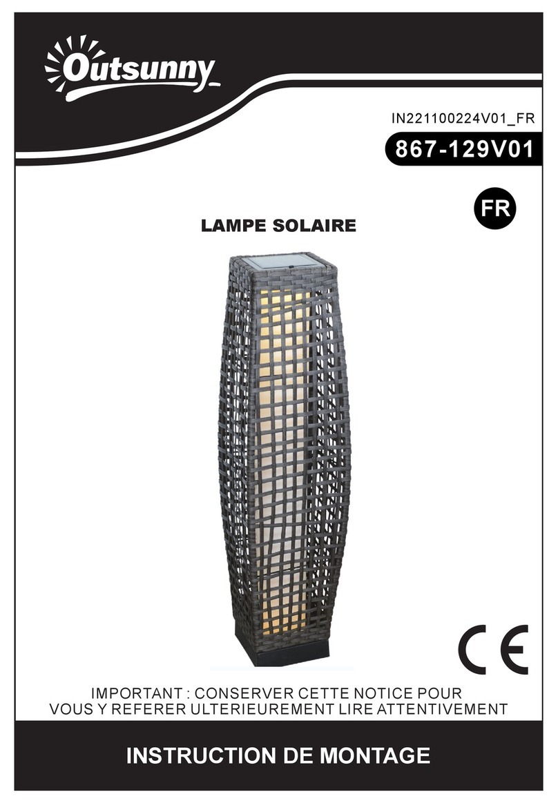 Outsunny 867-129V01 Assembly instruction