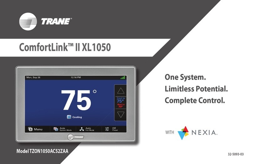 Trane TZON1050AC52ZAA User manual