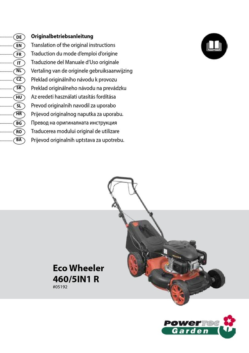 POWERTEC Garden Eco Wheeler 460/5IN1 R User manual POWERTEC Garden Eco Wheeler 460/5IN1 R User manual